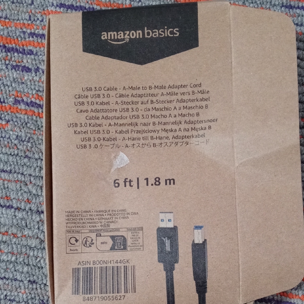 Amazon Basics USB 3.0 Cable - Black
